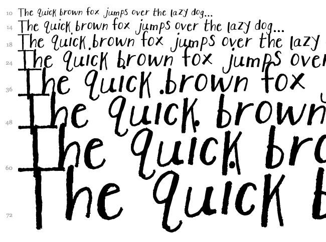 Stretchy Pants font waterfall